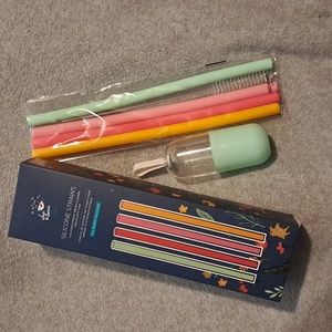Silicone Straw Set